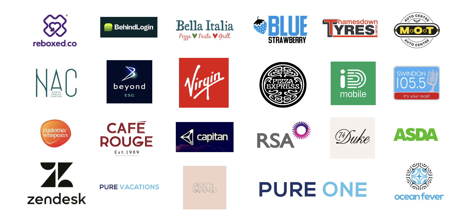 Logos of clients and organisations DAP Consultancy has worked with